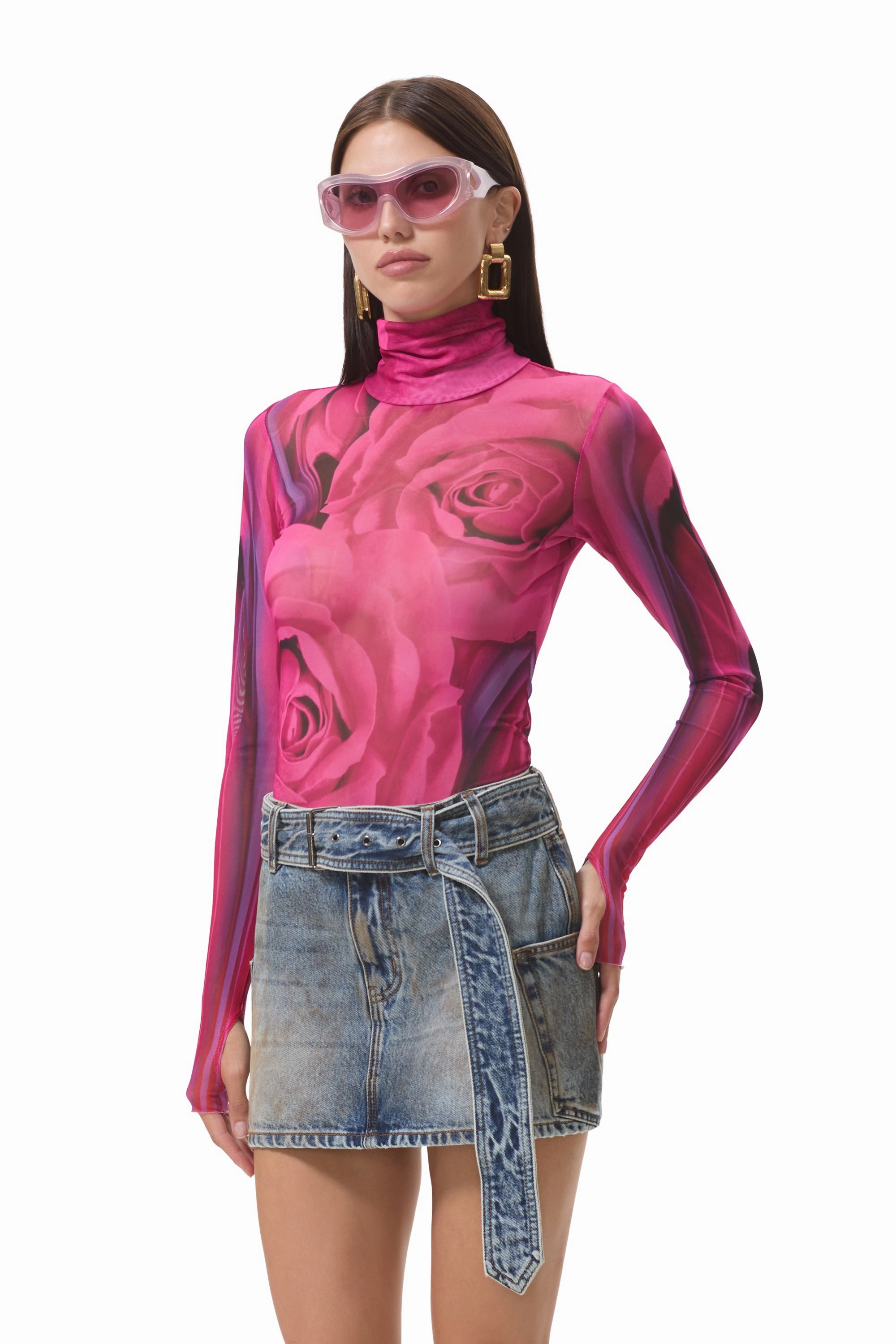 Zadie Top - Fuchsia Rose MoistureWicking Material Fashionable Look