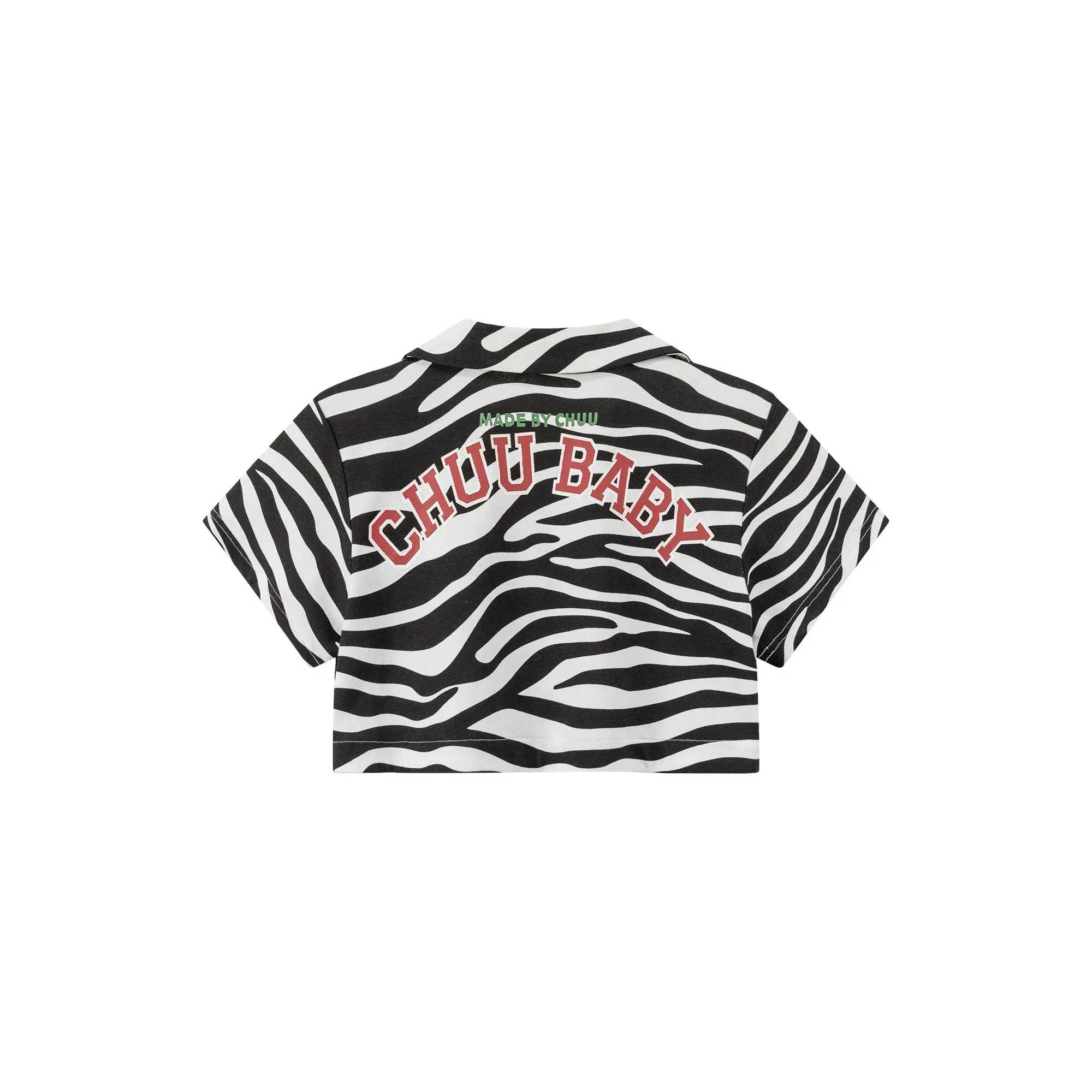 Zebra Cropped Shirt