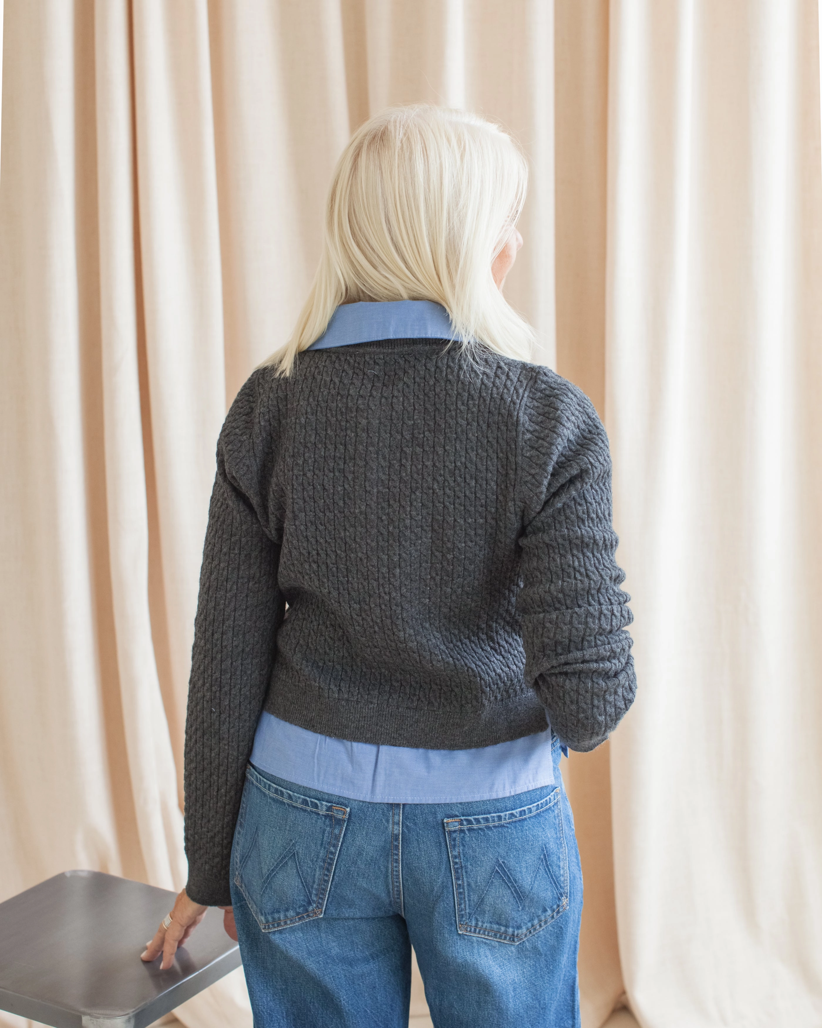Shannon Layered Cardigan Comfort Stretch Home Casual