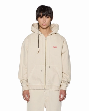 AllDay Comfort Tech ZIPPED DENIM HOODIE ECRU