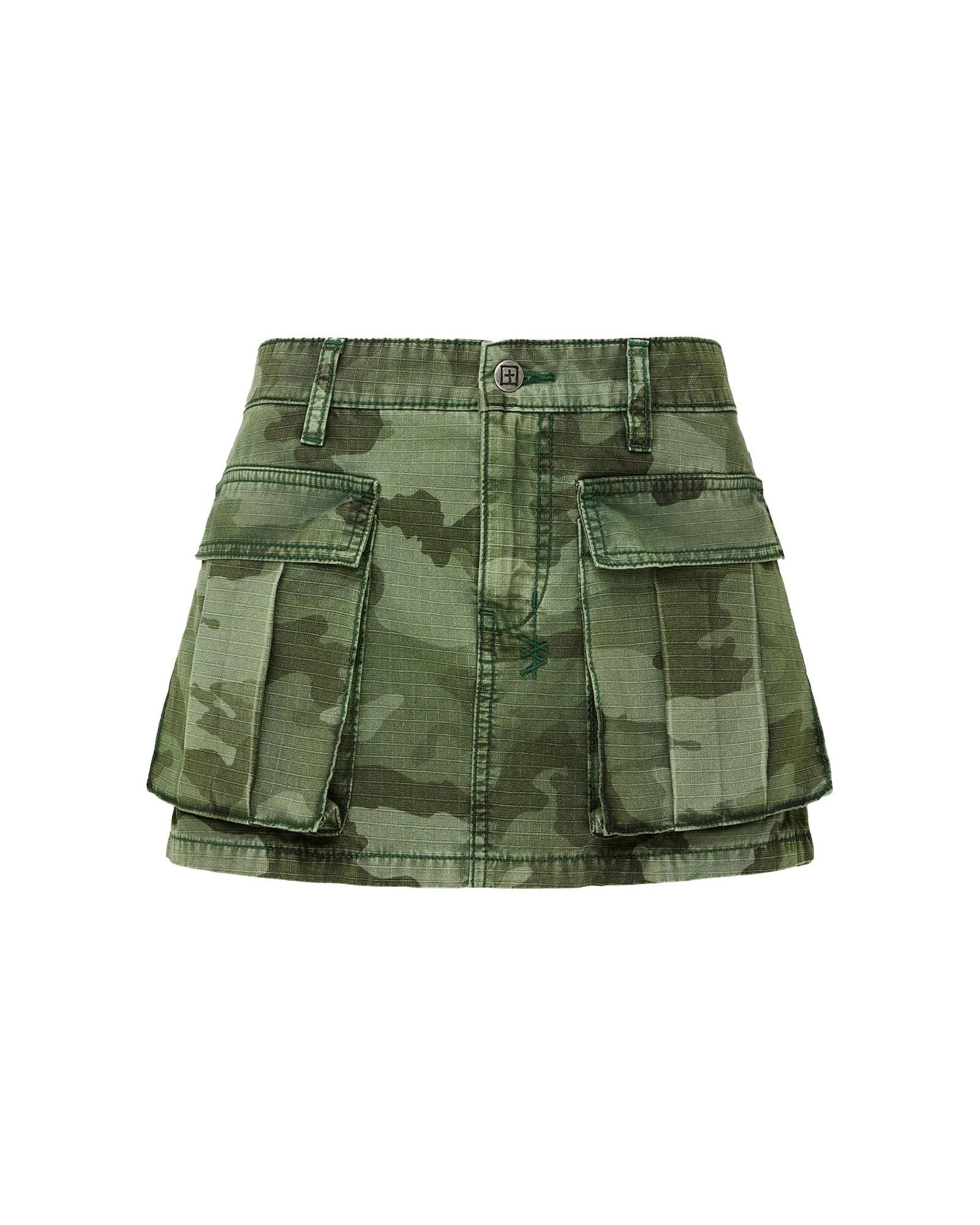 Waist Defining Season To Season MICRO MINI CARGO SKIRT HASH CAMO