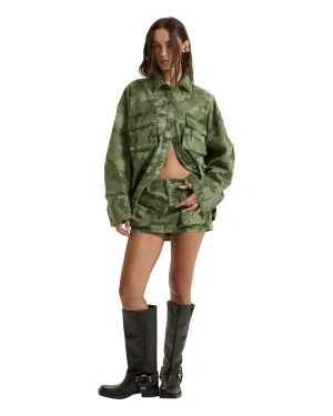 Vibe Ready MICRO MINI CARGO SKIRT HASH CAMO