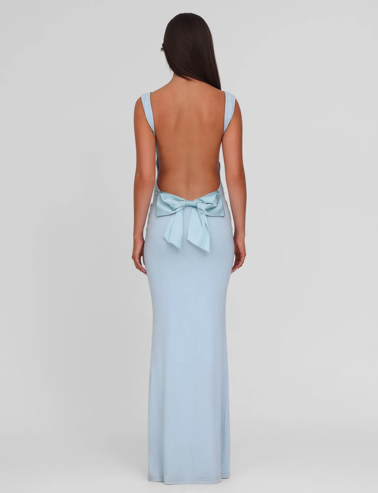 Stream Cut Breezy Style ZITA DRESS - BLUE : BABY BLUE