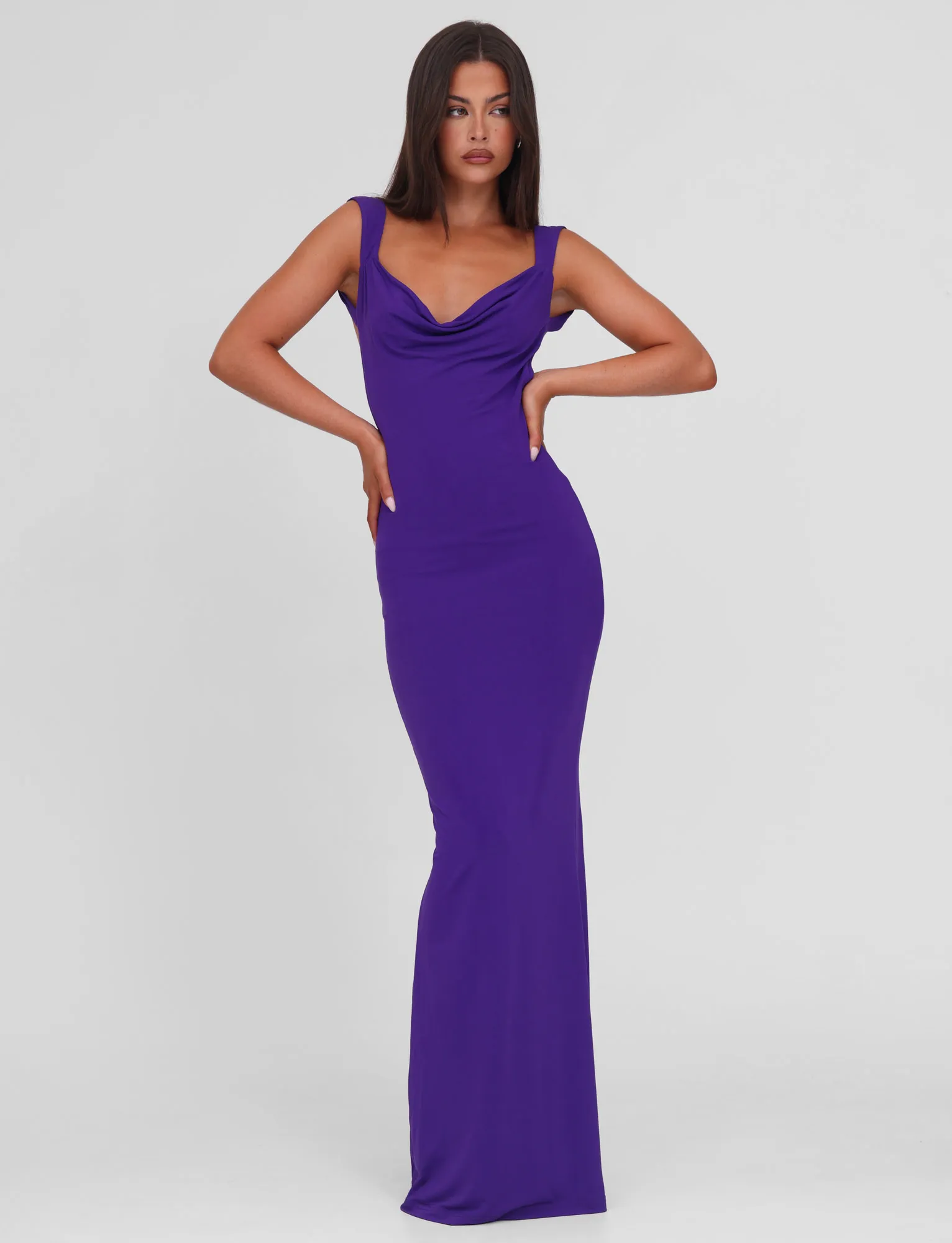 Daily Option Sustainable-Lining ZITA MAXI DRESS - PURPLE