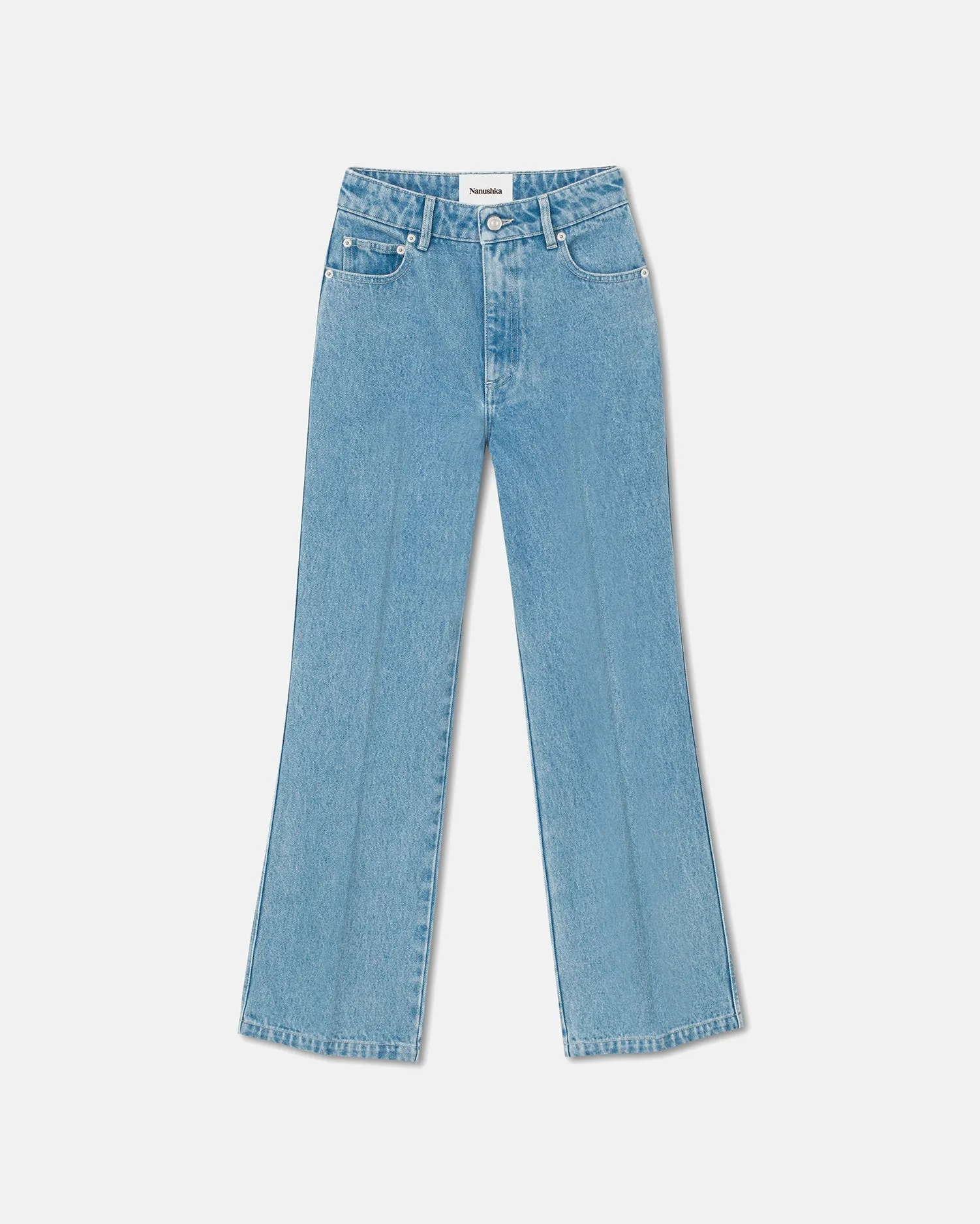 Traveler Gear Smart Casual Zoey - Cropped Kick-Flare Jeans - Eco Light Wash