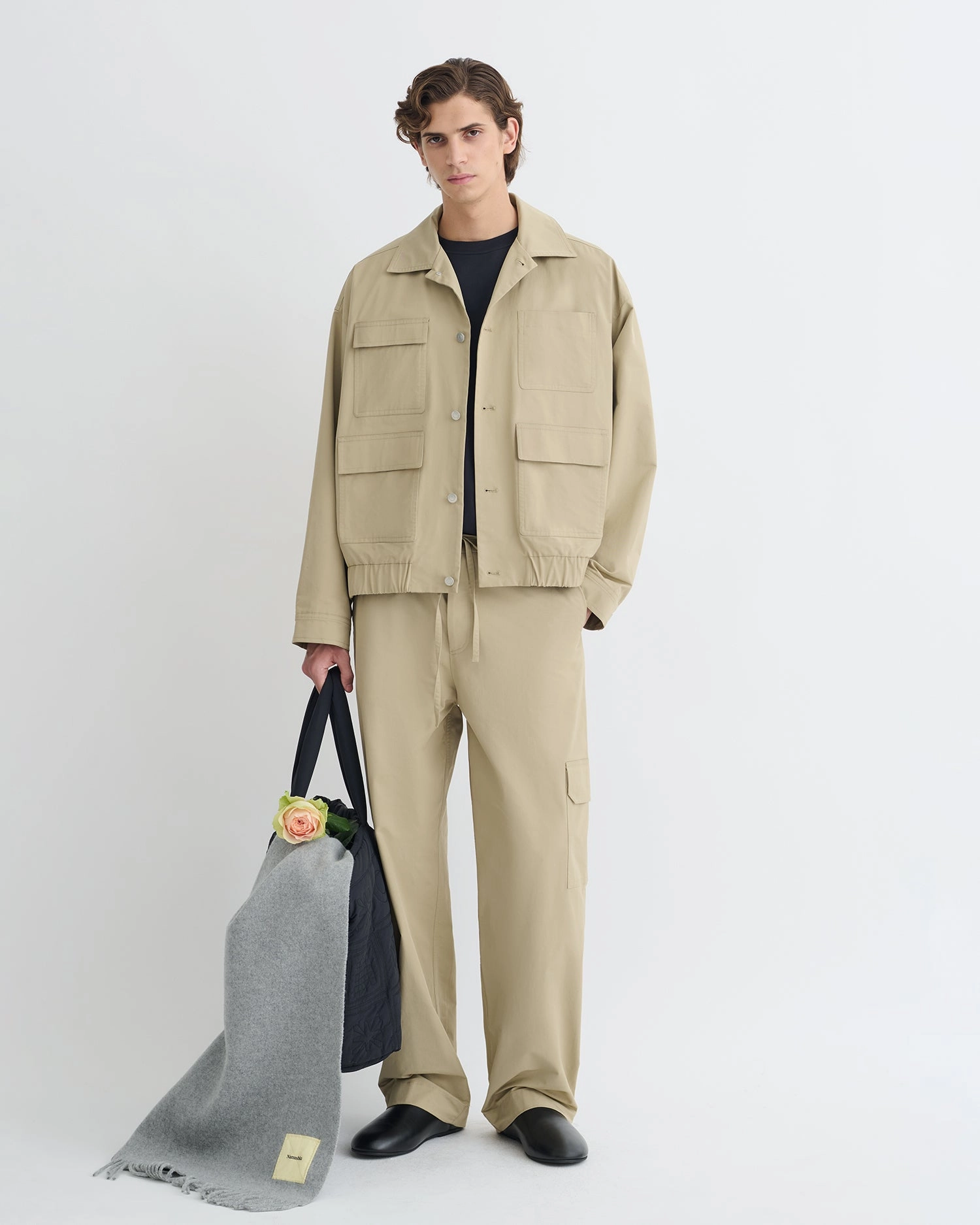 Zubin - Tech Twill Jacket - Pebble BodyMapped Ventilation