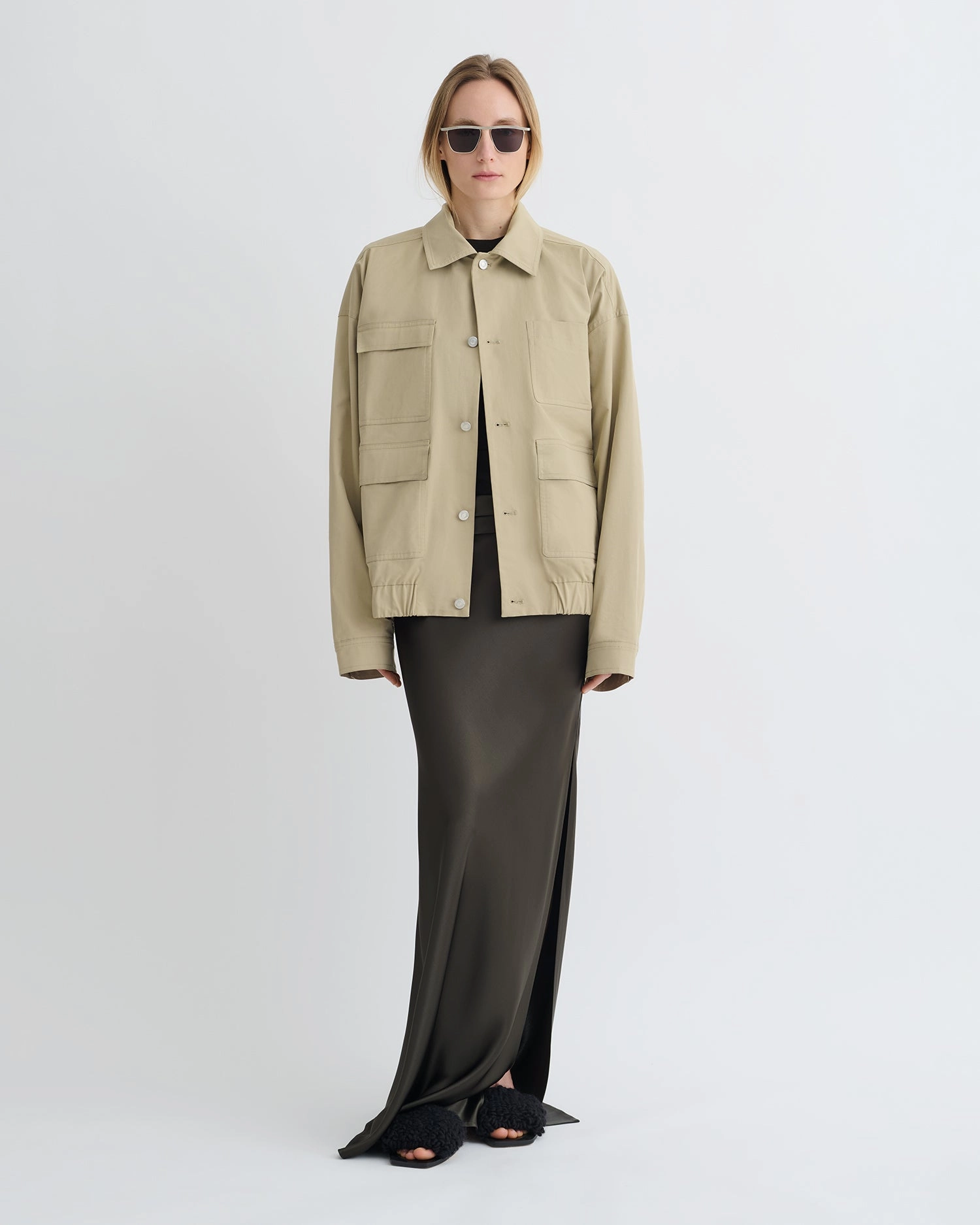 LowImpactSupport Durable Weave Zubin - Tech Twill Jacket - Pebble