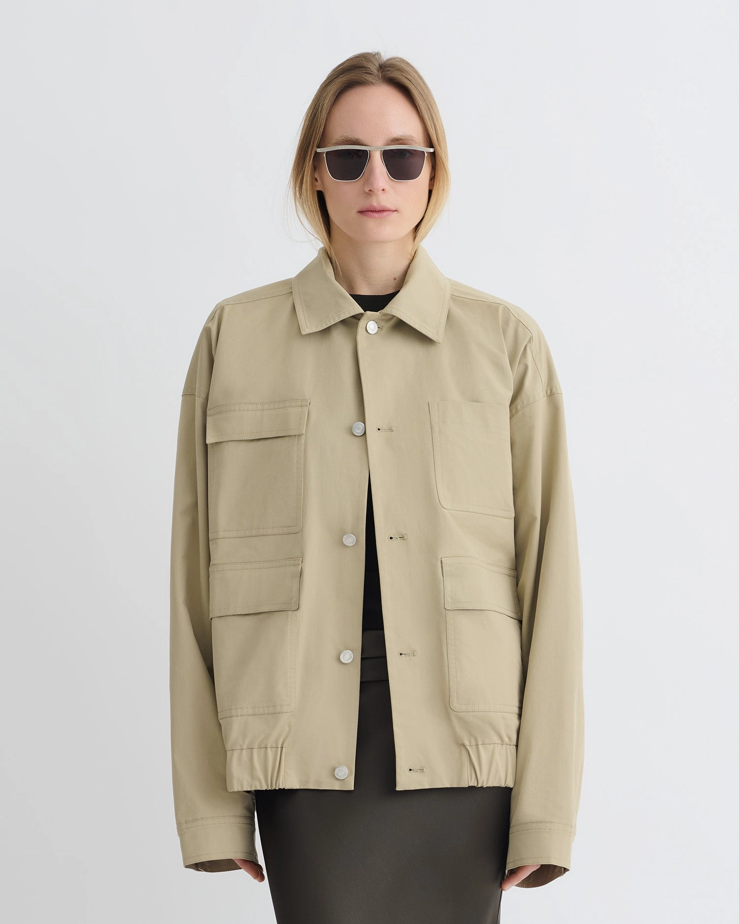 button venue NonRestrictive Movement Zubin - Tech Twill Jacket - Pebble