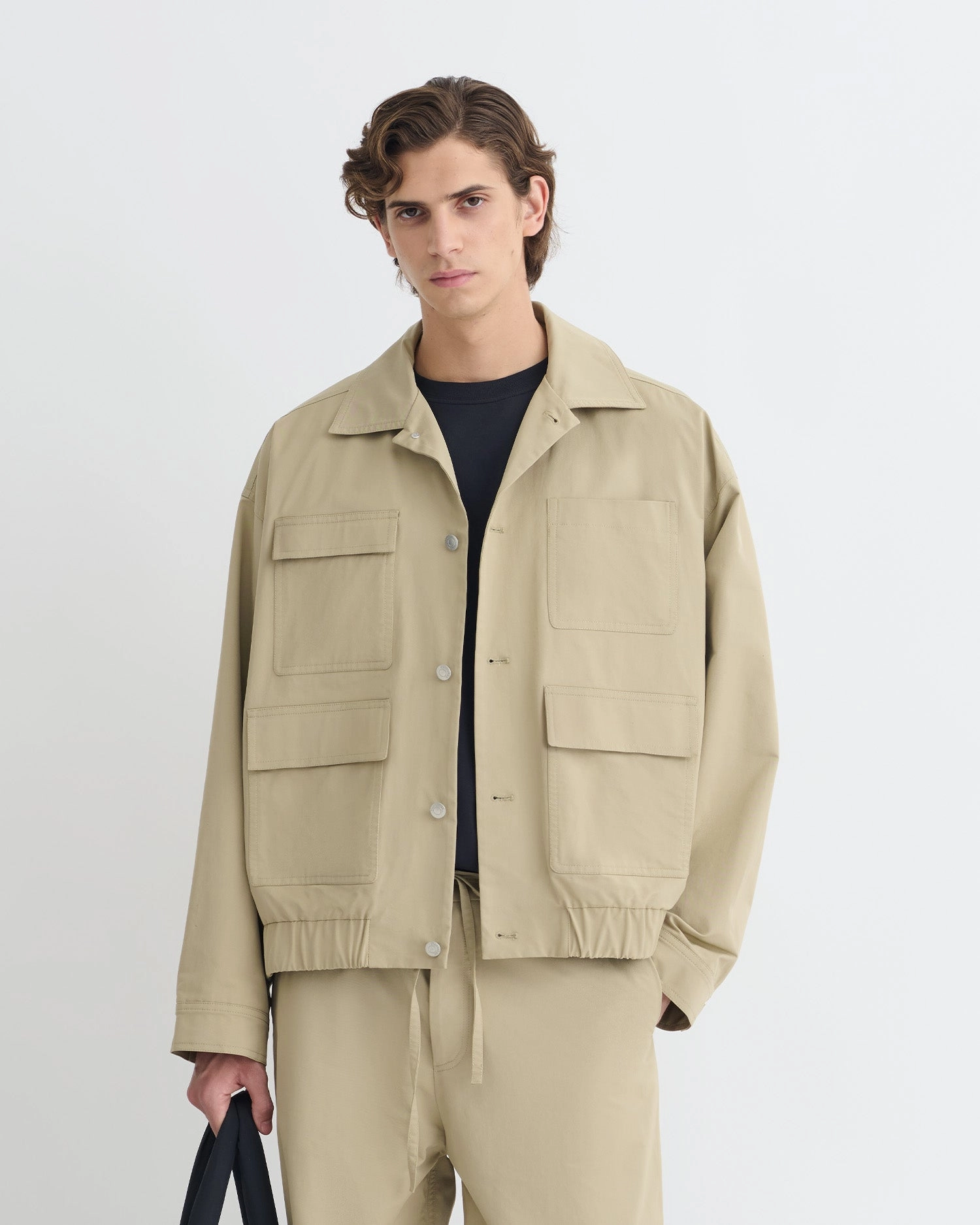 Zubin - Tech Twill Jacket - Pebble thrift store AllDay Compression