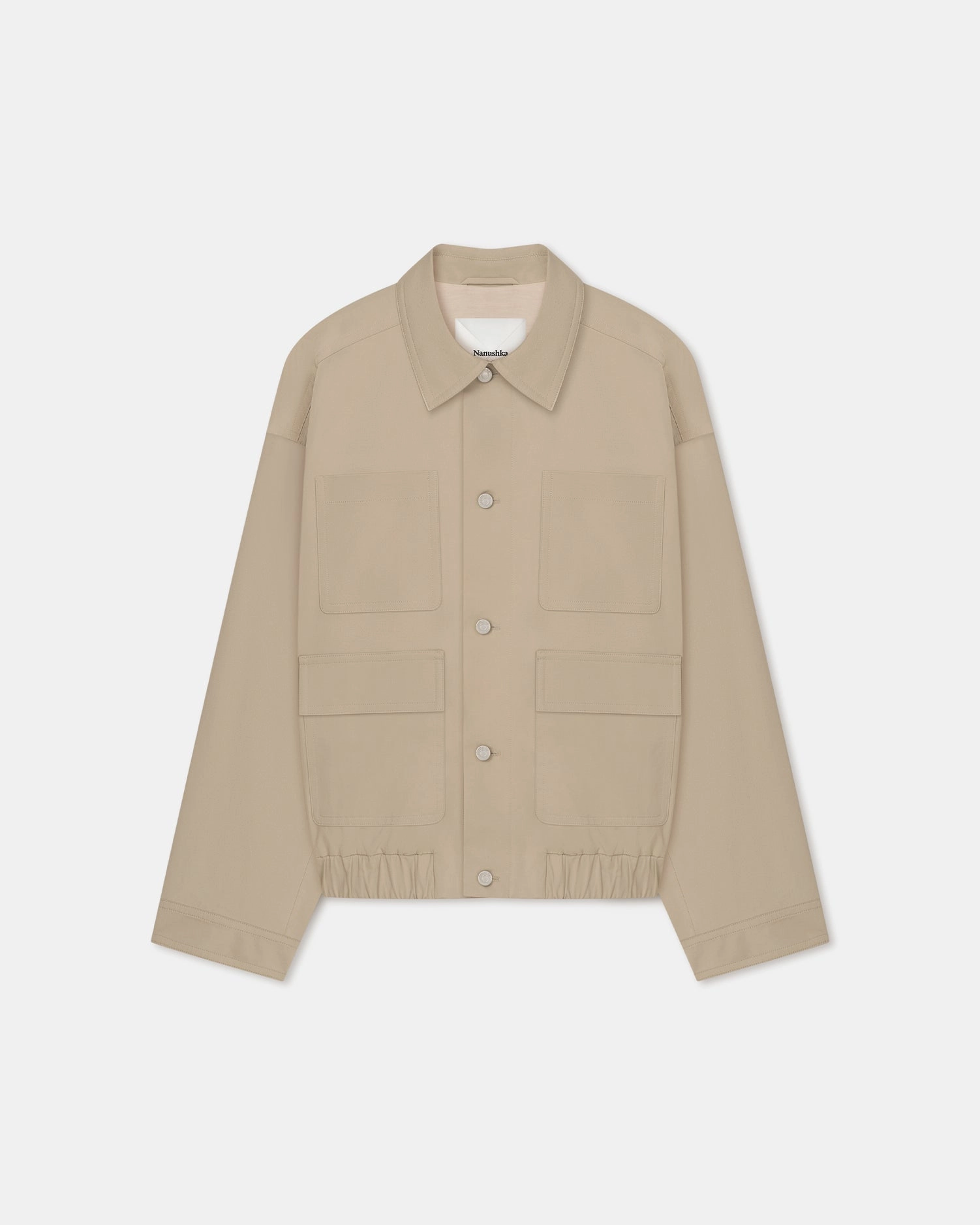 Multi Purpose Compression DurableFlatlockStitching Zubin - Tech Twill Jacket - Pebble